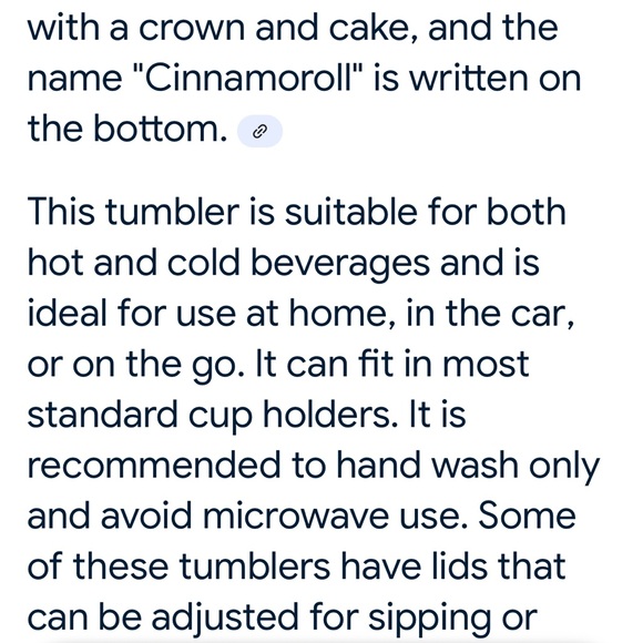 🆕 Custom Made Cinnamoroll Tumbler Blue 30 oz Tumbler NIB - Picture 4 of 6